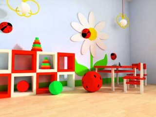 نقش رنگ و طراحی اتاق کودکان در شادی آنها