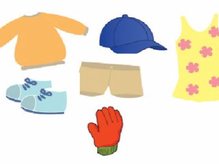 آموزش لباس های مناسب فصل به کودکان