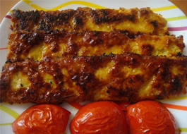 کباب کوبیده ی مرغ و گوشت