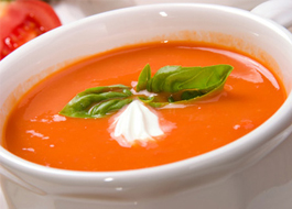 سوپ بادیان و گوجه فرنگی
