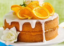 کیک پرتقال و لیمو