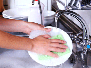 ضد عفونی کردن اسکاچ ظرفشویی
