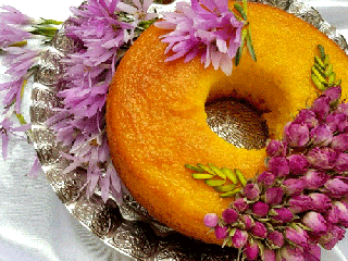 کیک گلاب با عطر گل محمدی