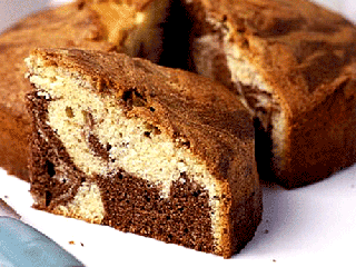 نان موزی با طرح شکلات مرمری + دستور تهیه