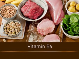 مقادیر ویتامین B6 موجود در 100 گرم مواد غذایی