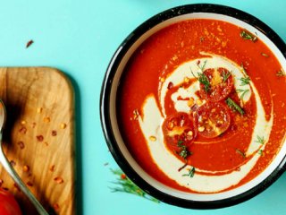 سوپ گوجه فرنگی؛ یک سوپ سبک و فوری