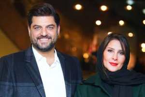 تیپ و چهره سام درخشانی و همسرش عسل در جشنواره فجر