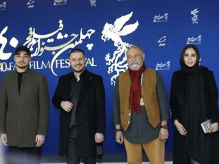 جواد عزتی و رعنا آزادی‌ور، بازیگران «مرد بازنده» در چهلمین جشنواره فیلم فجر+ عکس