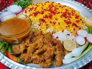 زیر برنجی لری ؛ غذای خوشمزه سنتی ایرانی