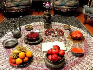 رسم جالب شب یلدا در تهران قدیم