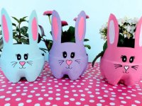گلدان‌های پلاستیکی خرگوشی