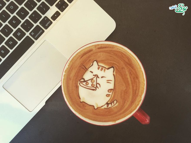 طراحی های زیبا روی قهوه