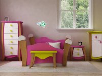 مبلمان رنگی و جذاب اتاق کودک